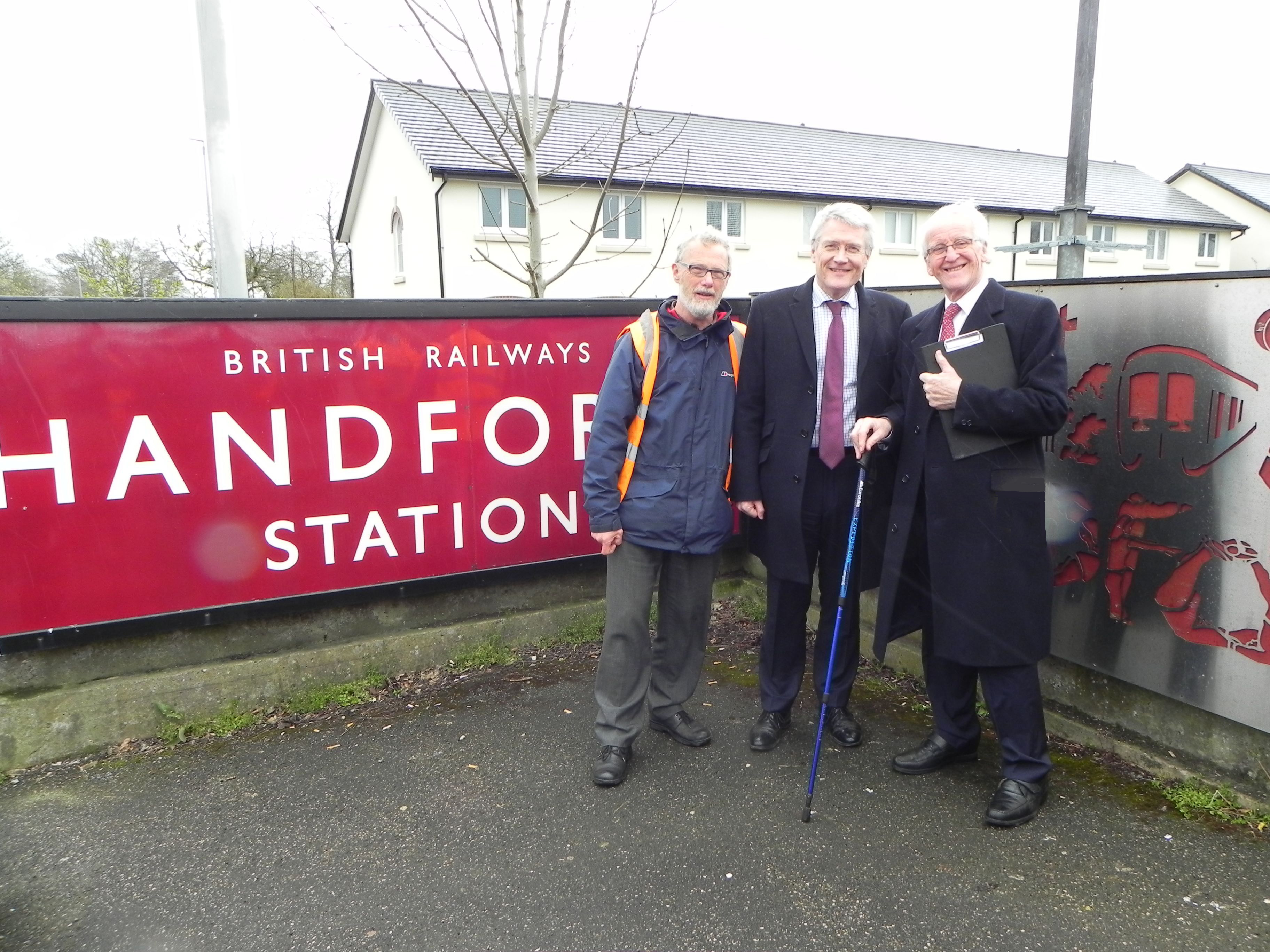 Minister visits Handforth Station to announce funding