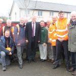 Andrew Jones MP - Parliamentary Under Secretary of State at the Department for Transport responsible for the railways - at Handforth Station with some members of FoHS and GHD