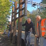 Preparing the sleepers and mounting battens