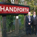 The new sign - aka the "Connolly" running-in board