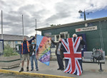 The Time Out Group present their flag, and the new Union Jack